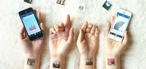 Maak nep tattoos van je instagram foto's