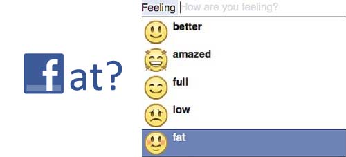 Je dik voelen op facebook kan niet meer