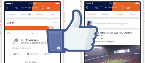 Facebook speelt in op sportfans met nieuwe feature